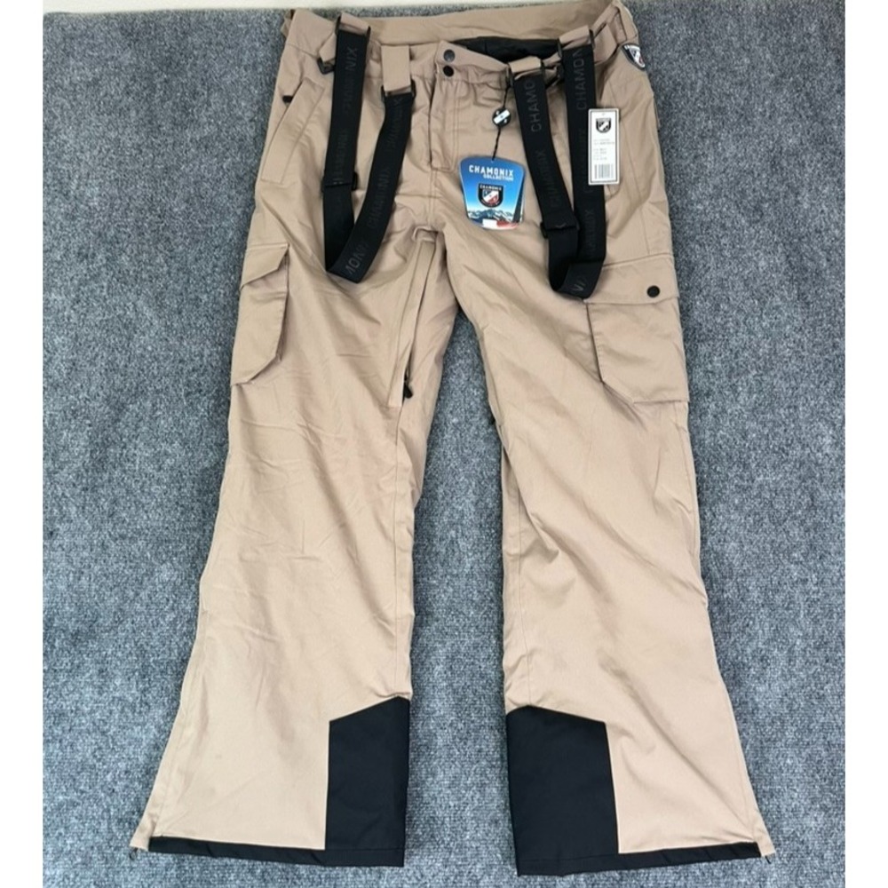 Chamonix Collection Manieu Stretch Cargo WATERPROOF Polyester Men's Khaki Size L